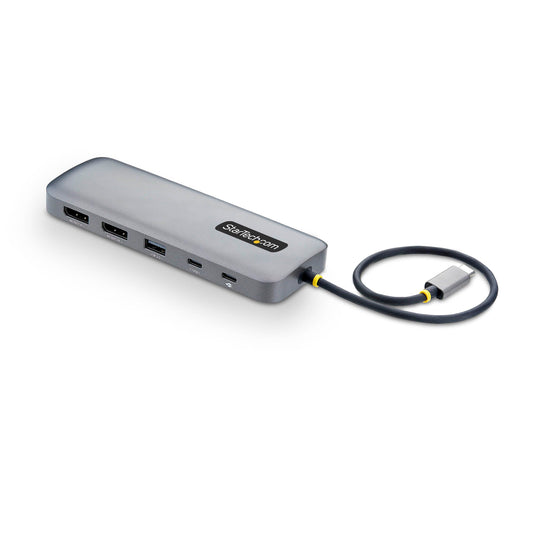 StarTech 9-in-1 USB-C Dock, Dual 4K DisplayPort, 100W, 10Gbps, GbE, SD