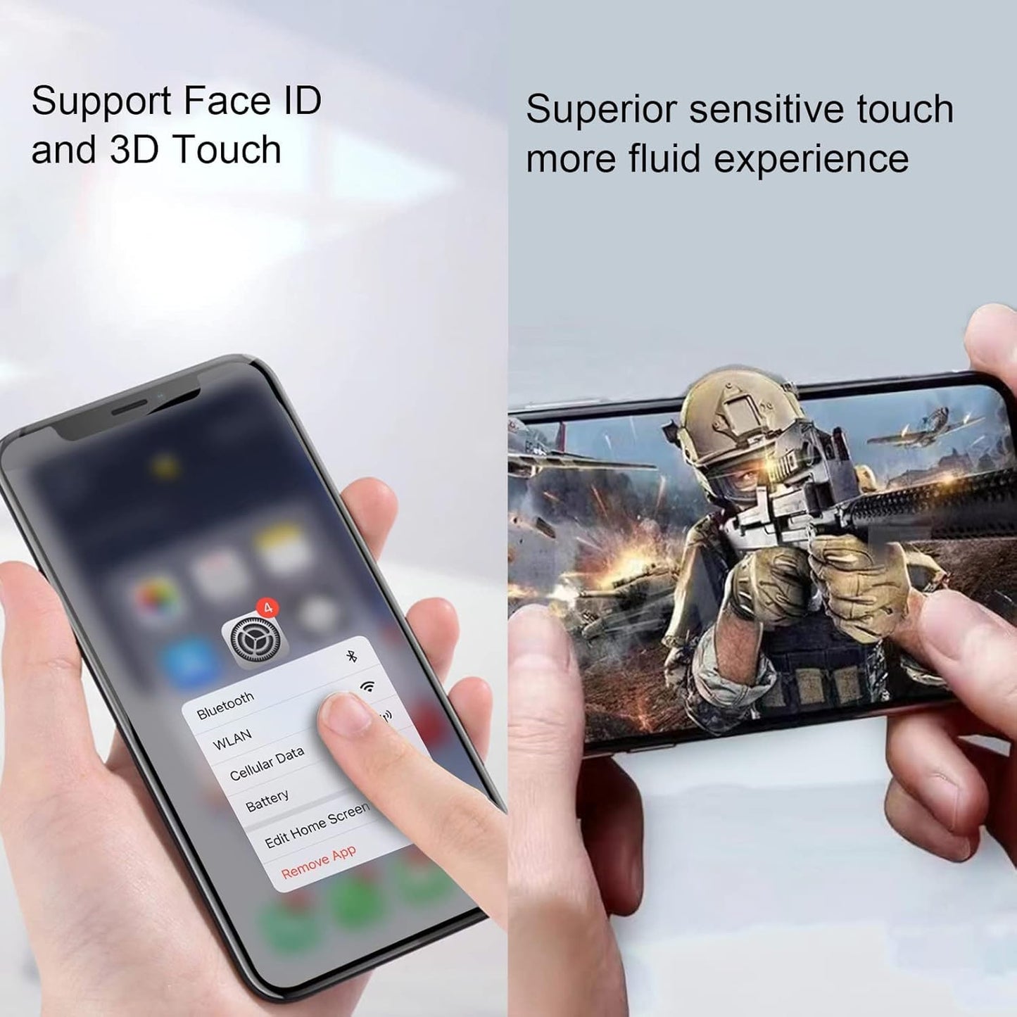 for iPhone 11 LCD Screen Replacement Kit 6.1" Retina Display 3D Touch Digitizer Assembly with Repair Tools and Frame Adhesive,625 nits (typ) (Model