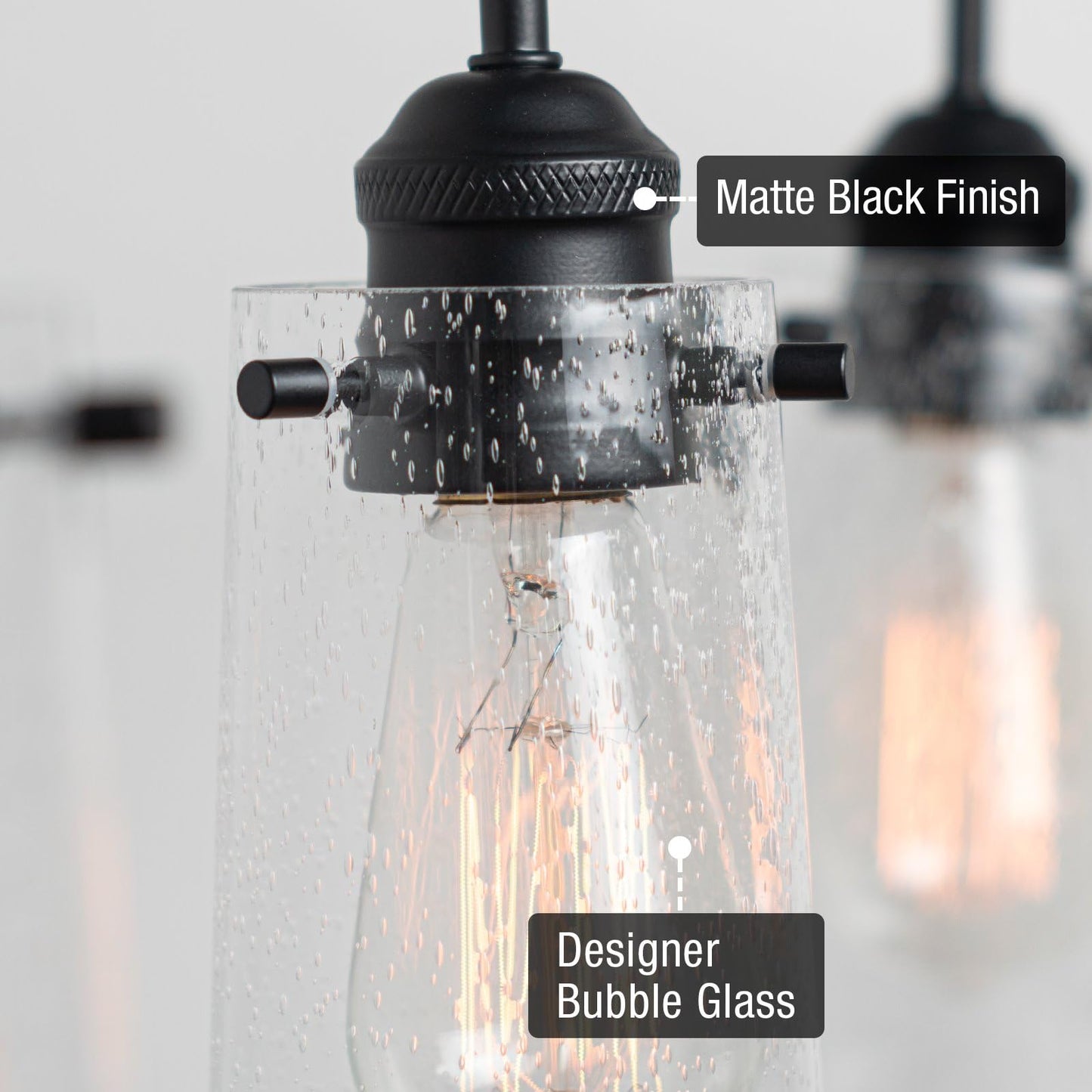 Kira Home Rayne 9.5" Modern Farmhouse Wall Sconce, Black Gooseneck Wall Light with Tapered Seeded Glass Shade, Matte Black Finish