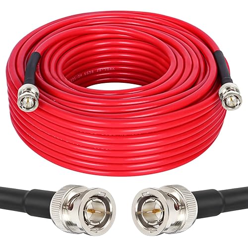 XRDS -RF 100FT SDI Cable - 75 Ohm RG59 BNC Male Cable for 4K 1080P 3G/6G HD SDI Camera Monitor Video Recorder SDI to HDMI Converter Splitter Security…