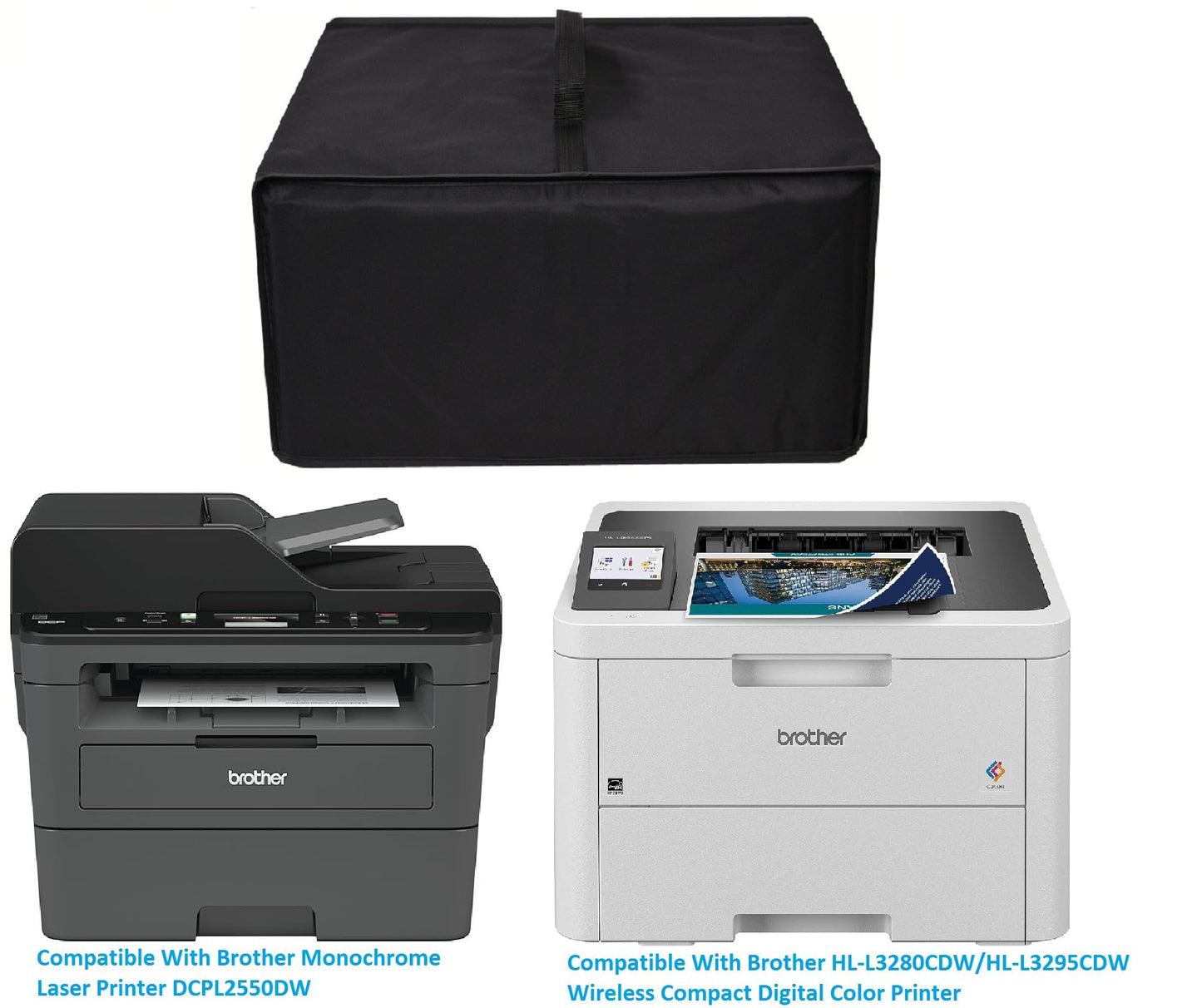 AF-WAN Heavy Duty Antistatic Water-Proof Nylon Fabric Printer Dust Cover,Compatiable with Brother Monochrome Laser Printer