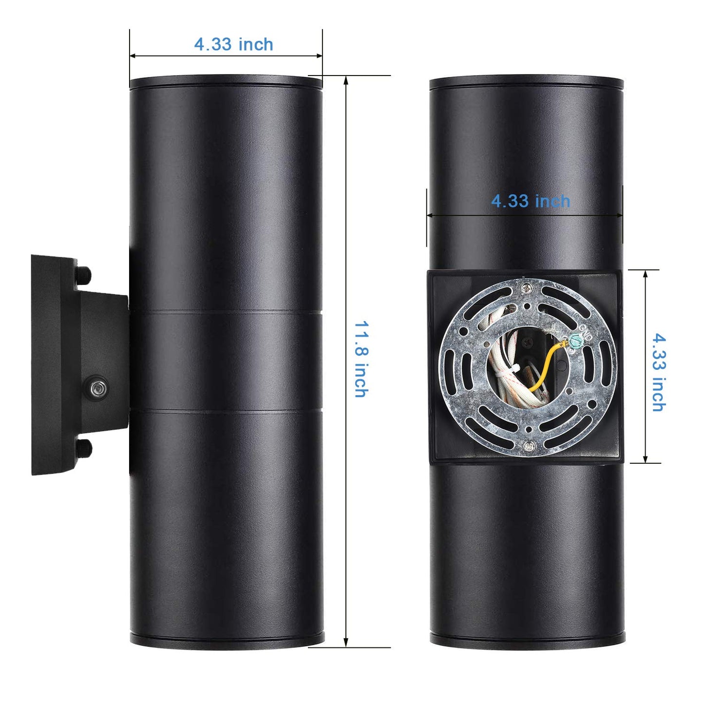 rosykite Dusk to Dawn Outdoor Lighting, Up and Down Lights Outdoor Wall Sconce - LED Light Lamps A19 Included,Exterior Light Fixture Outdoor Wall