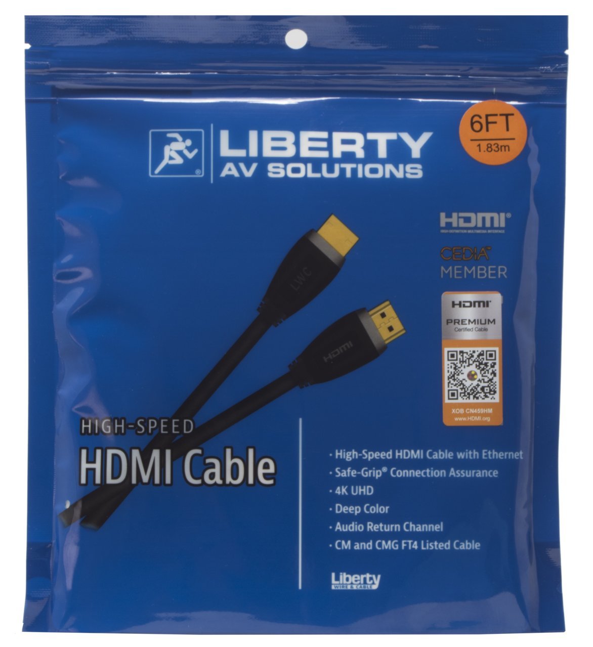Liberty Premium High Speed HDMI Cable HDPMM (24ft)