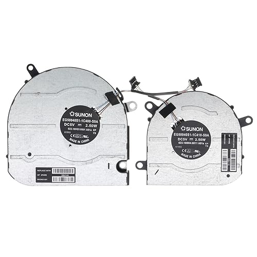 Replacement CPU+GPU Cooling Fan for HP Envy X360 15M-EU 15M-EU0013DX 15M-EU0033DX 15M-ES 15M-ES0013DX 15M-ES0023DX 15-EU 15-ES 15m-es1023dx M45465-001