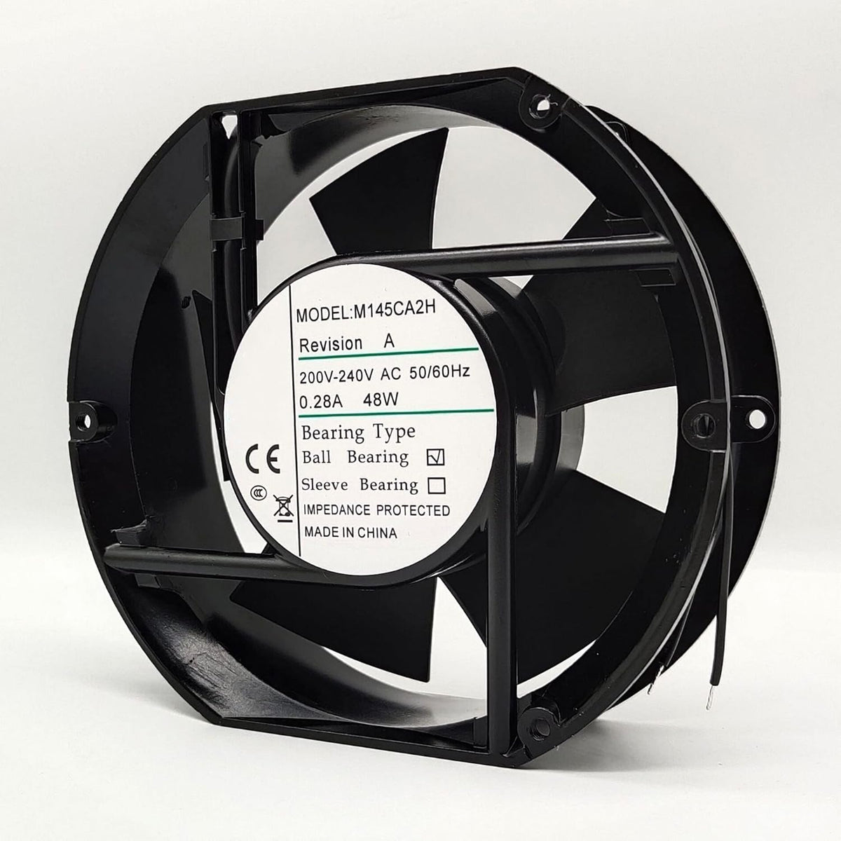 M145CA2H AC 200/240V 0.28A 172x172x51mm 2-Wire Chassis Inverter Cooler Fan