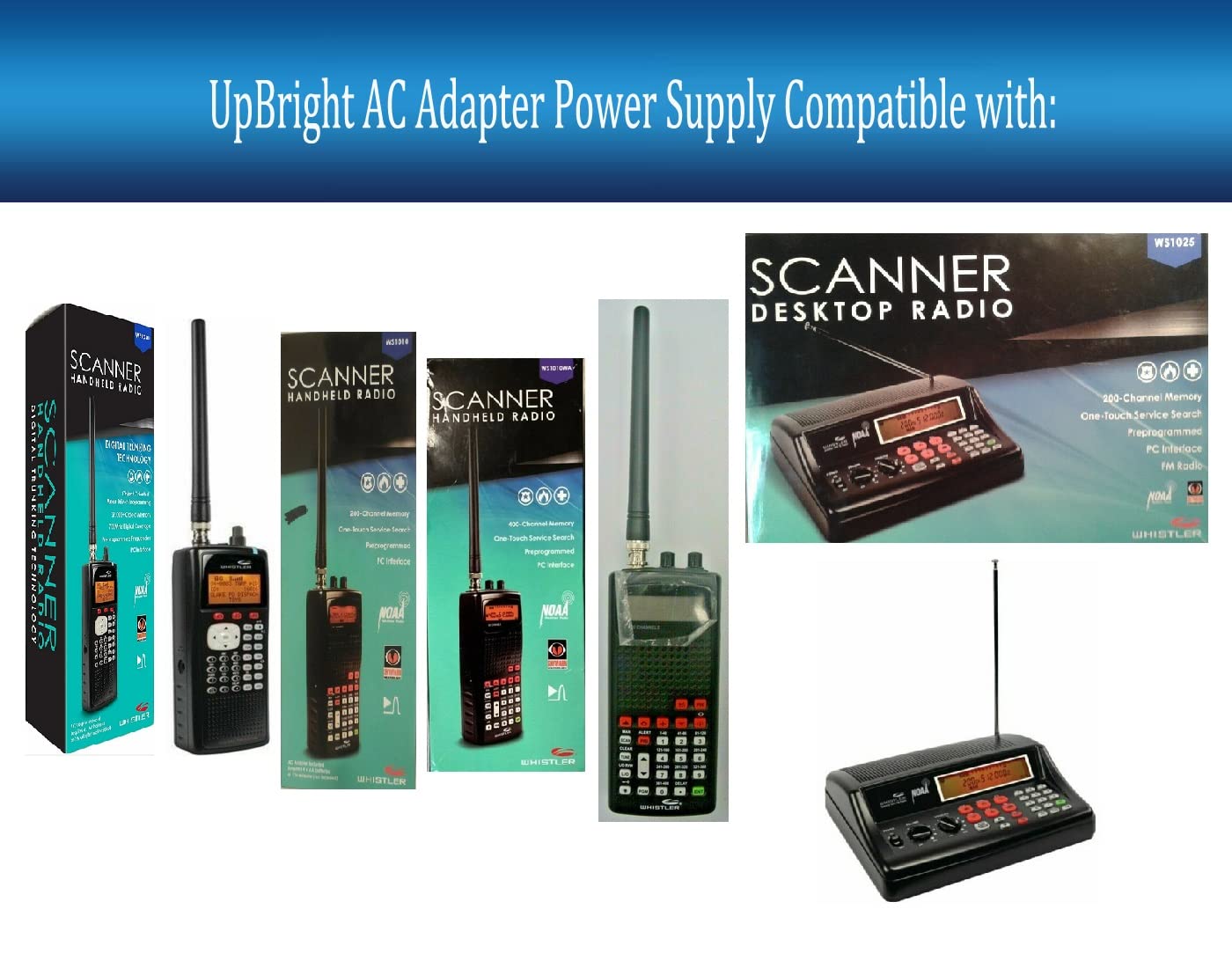 UpBright 9V AC/DC Adapter Compatible with Whistler WS1040 WS1025 WS1010 WS1010W WS1010WA WS 1040 1025 1010 Radio Scanner GA-09D-0310B GQ05-090040-AU…