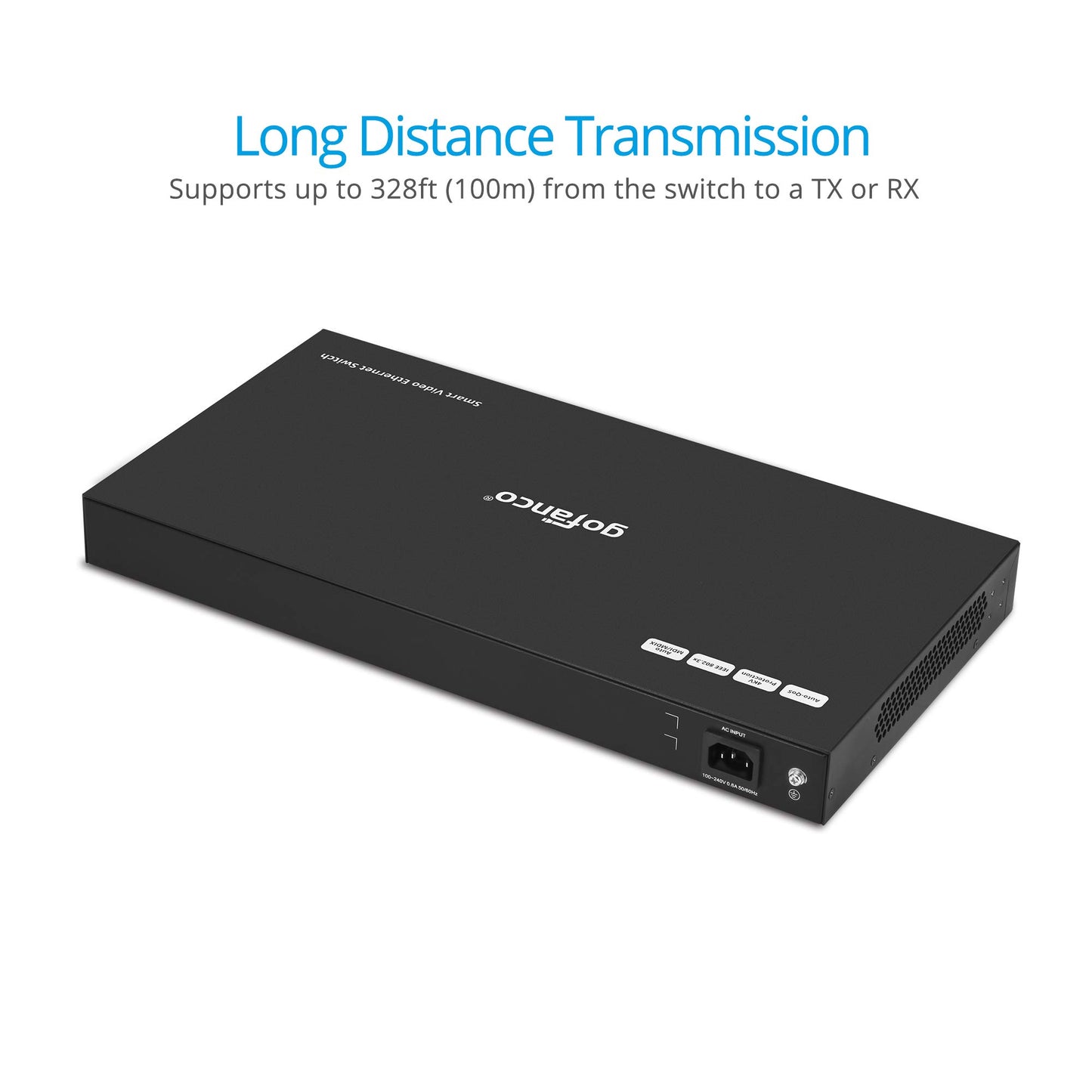 gofanco 24 Port Smart Managed Video Ethernet Switch (Dedicated) - Customized for HDMI Over IP Extender Switching, One-to-Many & Matrix Switching