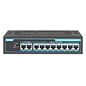 8-Port PoE Gigabit Switch with 2 Gigabit Uplink, 8 PoE+Port 1000Mbps, 96W, 802.3af/at Vlan, Metal fanless Design, Plug-and-Play, Desktop