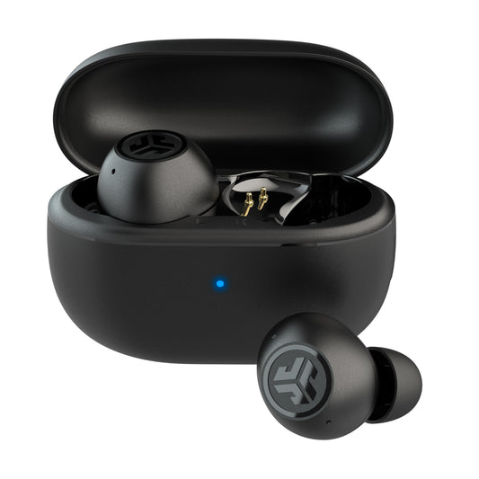JLab Go Pop ANC, True Wireless Earbuds, Active Noise Cancelling, Bluetooth Earbuds with Charging Case, Black