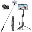 SelfieShow Selfie Stick, Extendable Selfie Stick Tripod with Wireless Remote and Tripod Stand, Portable, Lightweight, Compatible with iPhone 17 16 15