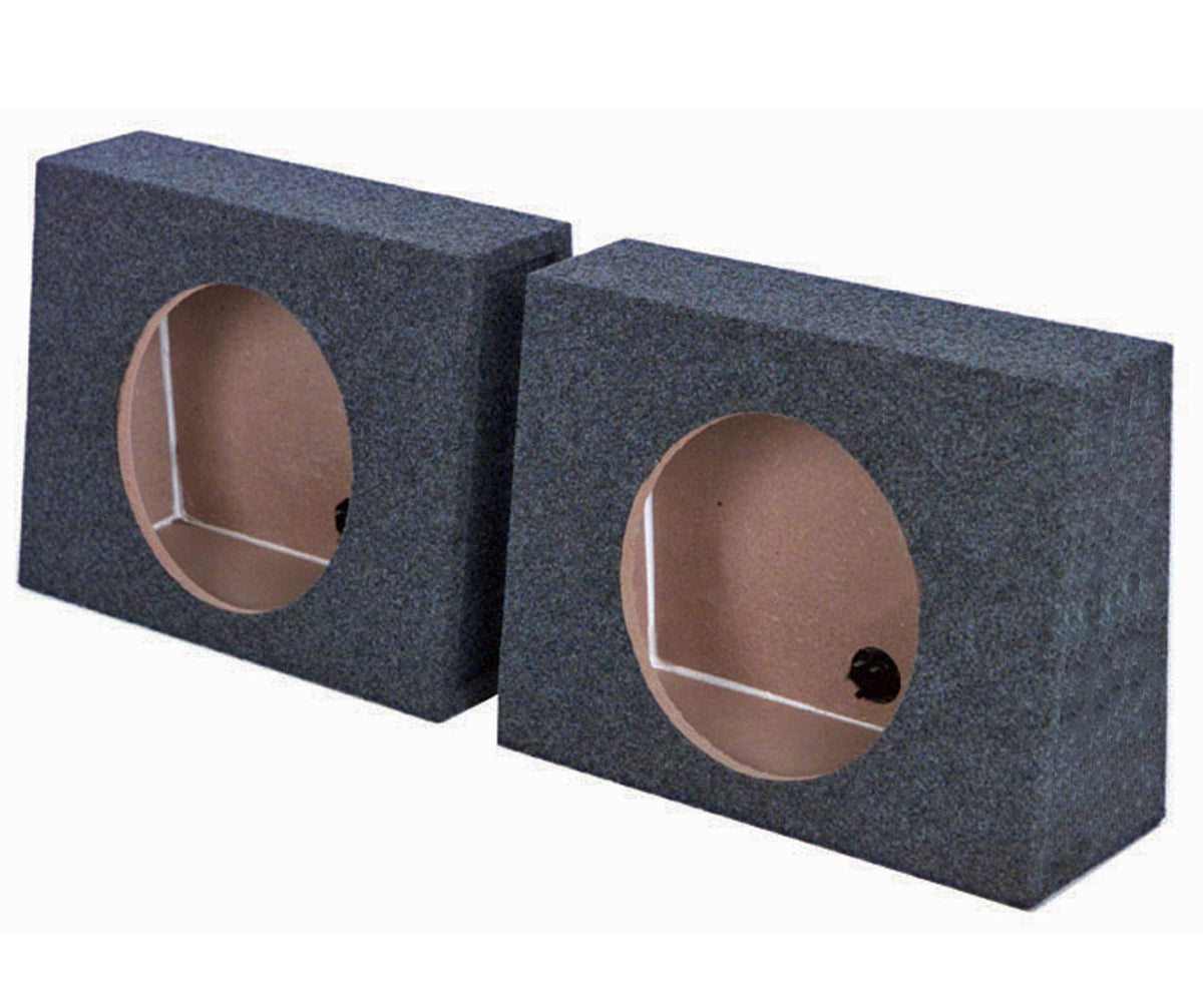 QPower QTW12 Single 12-Inch Sealed Car Audio Subwoofer Box, Pair