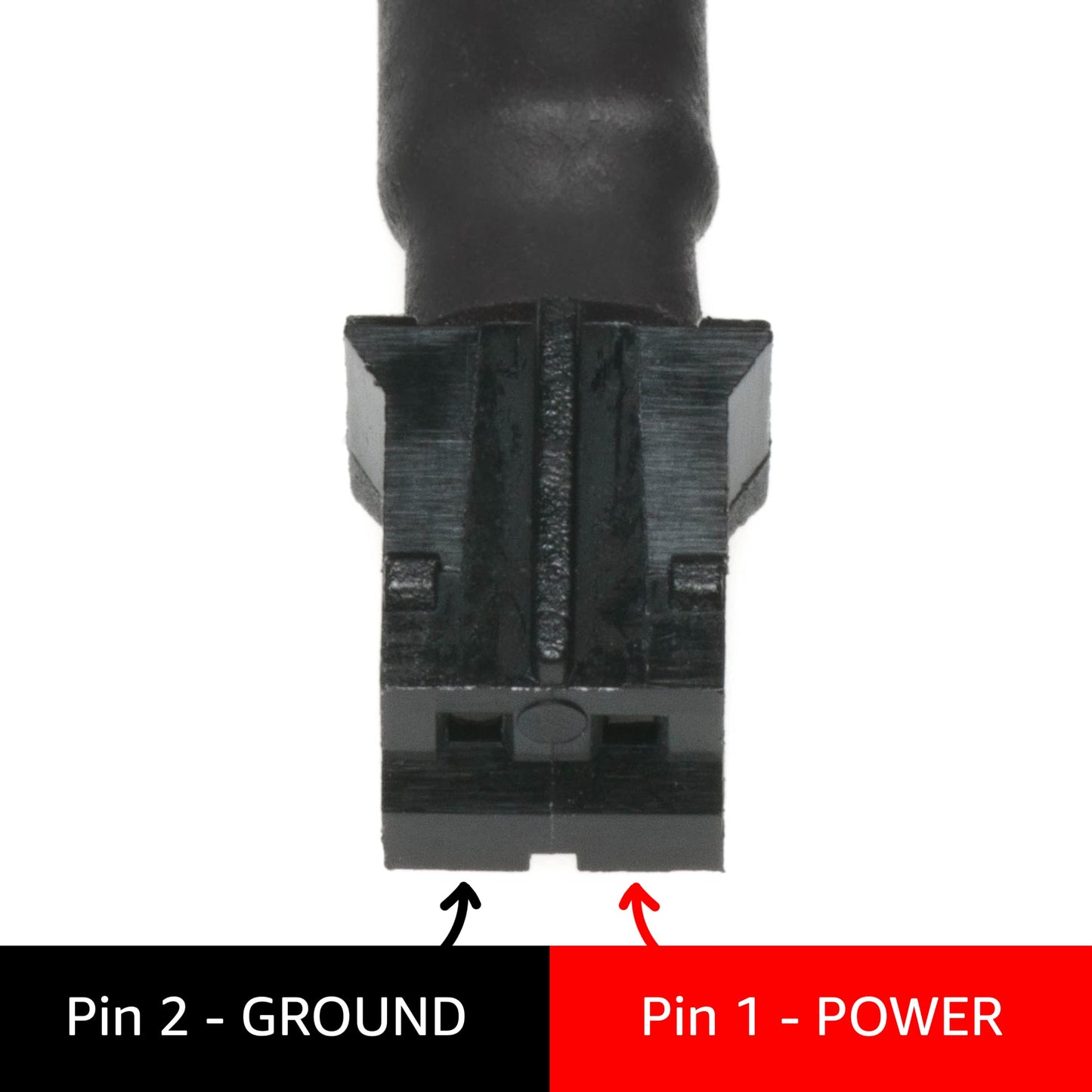 CRJ Micro 2-Pin Fan Adapter Cables (2-Pack) - 4-inch (10cm), Black Sleeved - Connect 3-Pin & 4-Pin PC Fans to Micro 2-Pin JST PH 2.0mm Headers