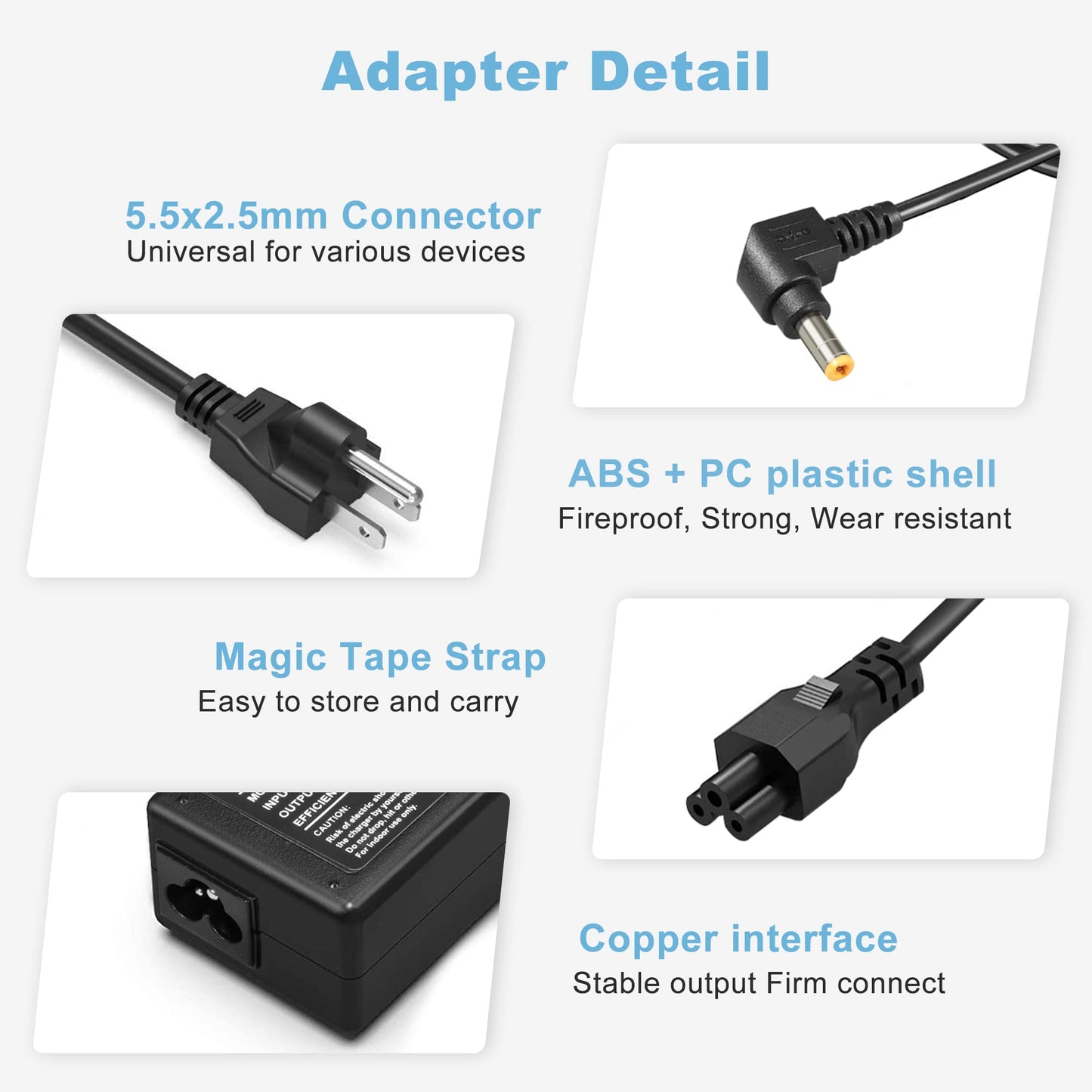 Eokoowo Charger Compatible for JBL Xtreme 2 JBL Boombox 2 JBL Extreme 2 JBL Xtreme 2 Portable Wireless Bluetooth Speaker Charger,19V 65W Power…