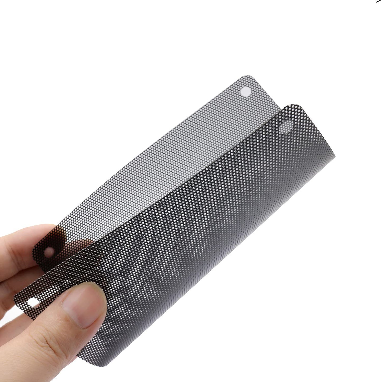 ThreeBulls 12 Pcs 140mm PVC Black PC Cooler Fan Dust Filter Dustproof Case Cover Computer Mesh