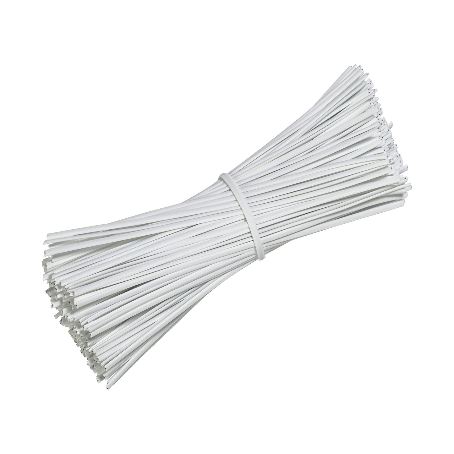 SumDirect 1000pcs 4 Inch Twist Ties - Reusable White Plastic Coated Cable Wire Ties for Bags, Bread,Household and Office