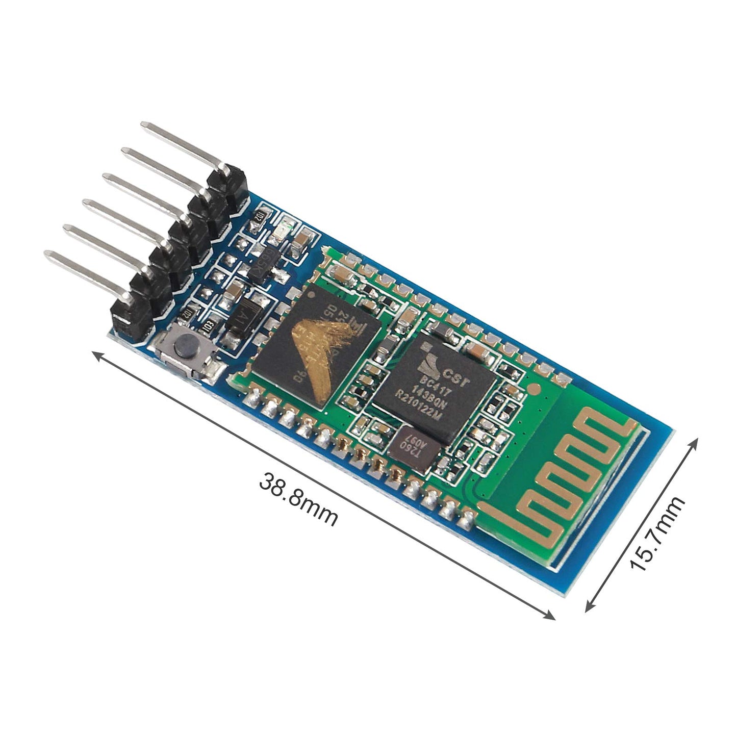 2PCS HC-05 HC 05 Bluetooth Module RF Wireless Bluetooth Transceiver Master Slave Integrated Serial Port Communication BT Module