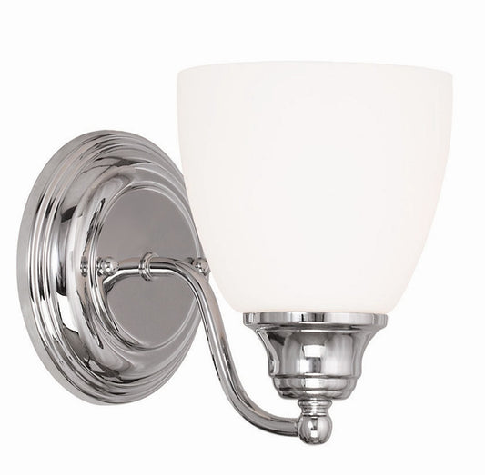 Livex Lighting 13671-05 Somerville 1 Light Wall Sconce, Chrome