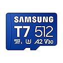 Samsung microSDXC T7 512GB, Transfer Speeds Up to 170 MB/s, Made for Casual Gamers, Amateur Creators, & Everyday Users (MB-MB512T/AM)