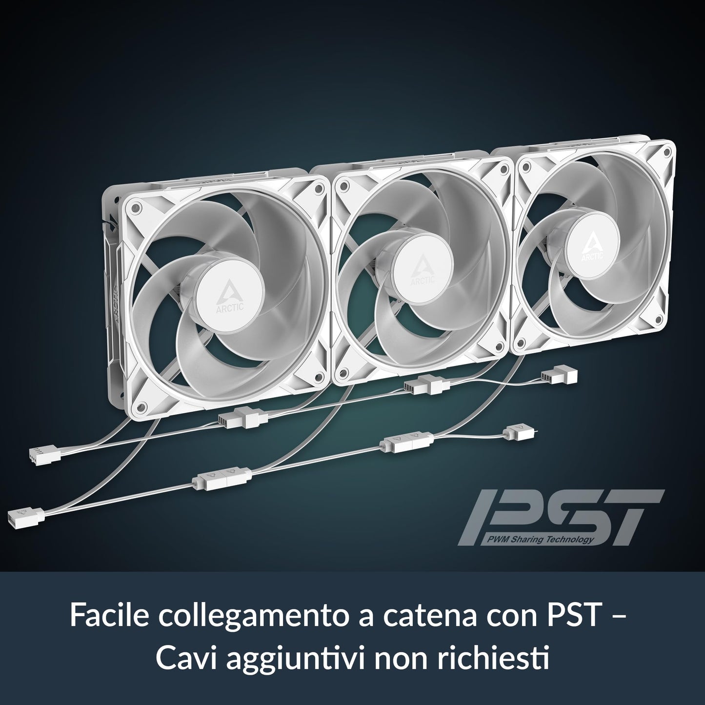 ARCTIC P12 Pro Reverse A-RGB - 120 mm Premium Fan with Reverse Airflow, PWM Fan with Y Cable Splitter, 500-3000 RPM, 0 RPM <5% PWM, 5V Digital RGB