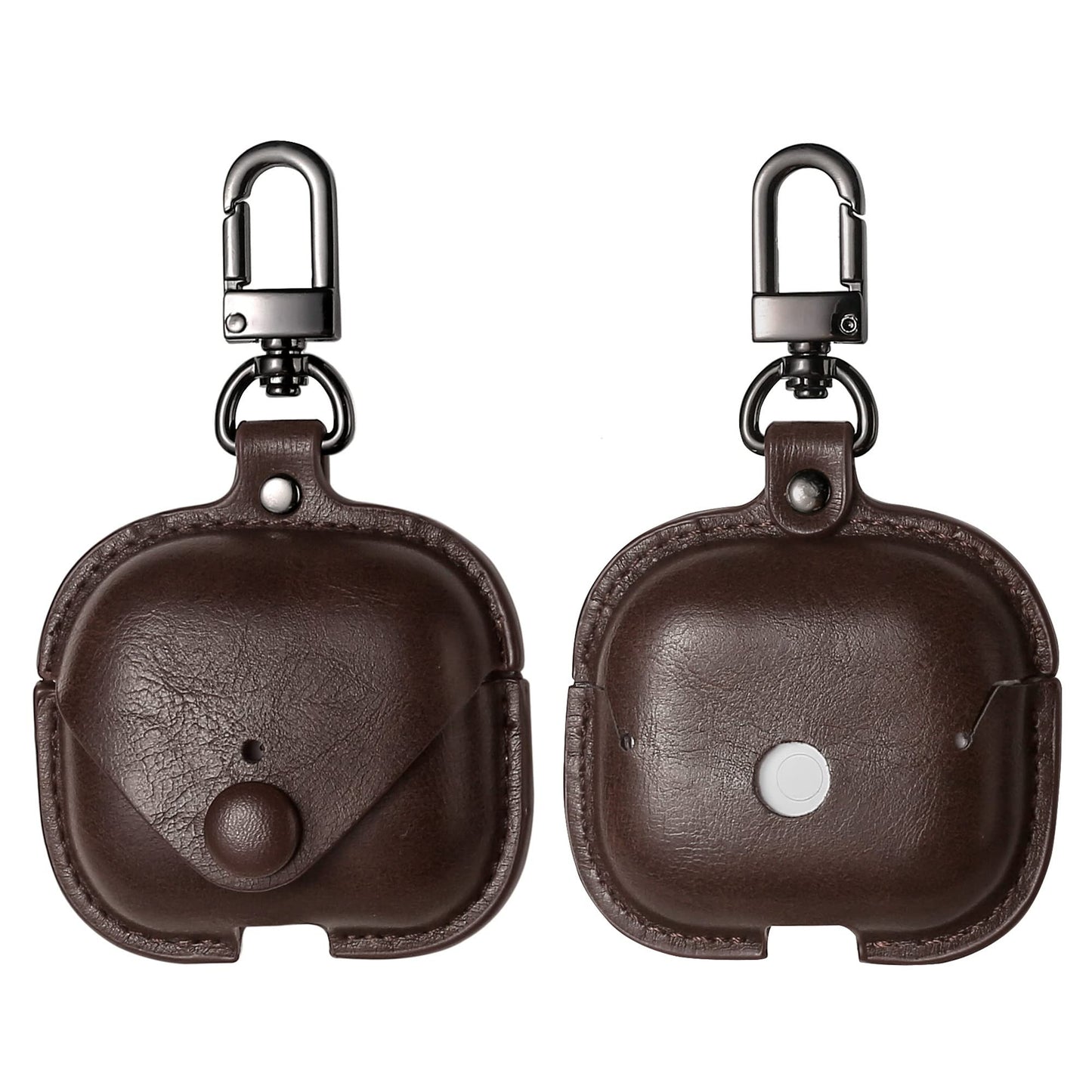 MODOS LOGICOS Case Cover for Air Pods 3 (2021), Leather Case with Secure Snap-Fastener Compatible with Apple AirPods 3rd Generation Charging Case
