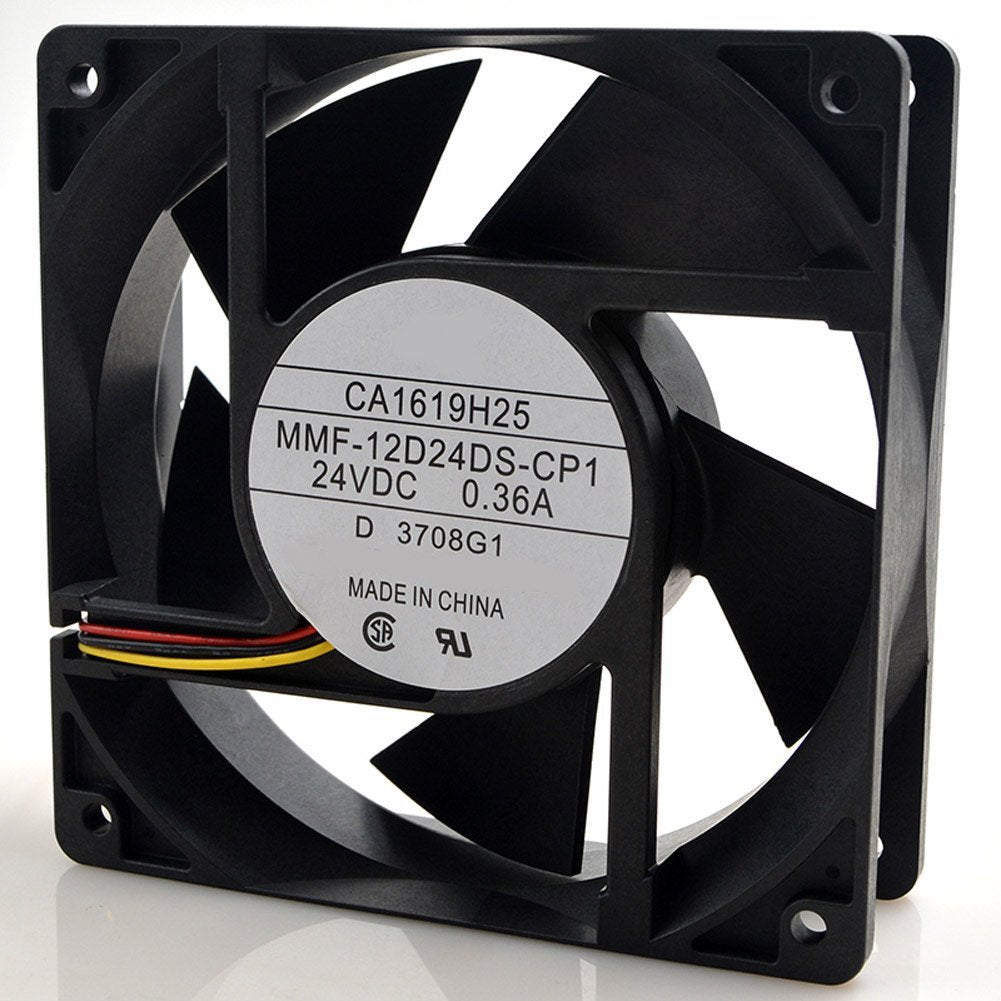 MMF-12D24DS-CP1 CA1619H25 DC 24V 0.36A 3wire 3Pin Connector 120X120X38mm Server Square Cooling Fan