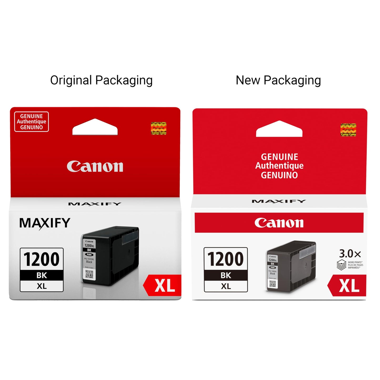 Canon PGI-1200 Genuine Pigment Black Ink Tank, Compatible with MB2120, MB2720, MB2020, and MB2320 Printers