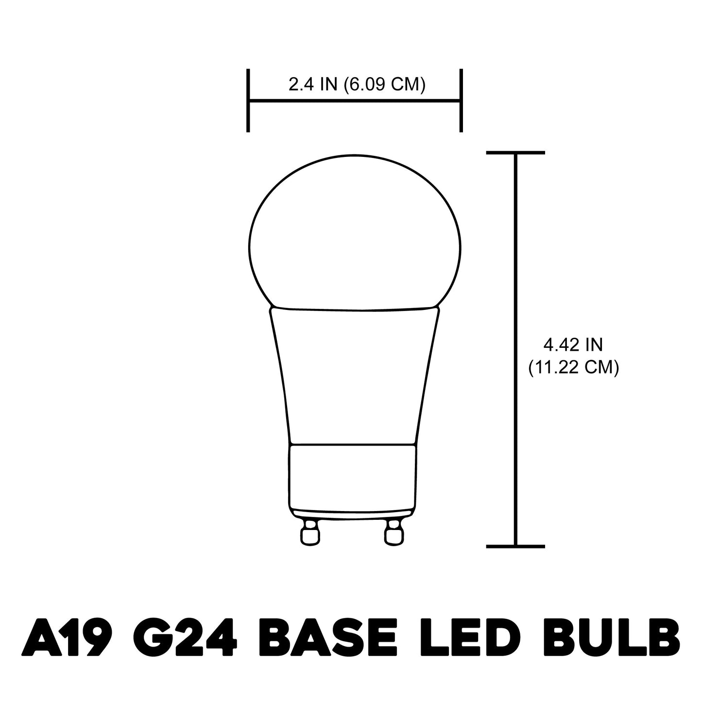4 Pack Sunlite GU24 Base LED Bulb, Dimmable, 10 Watt (60 W Equivalent), CFL Replacement, 2700K Warm White, 800 Lumens, 25000 Hour Life Span