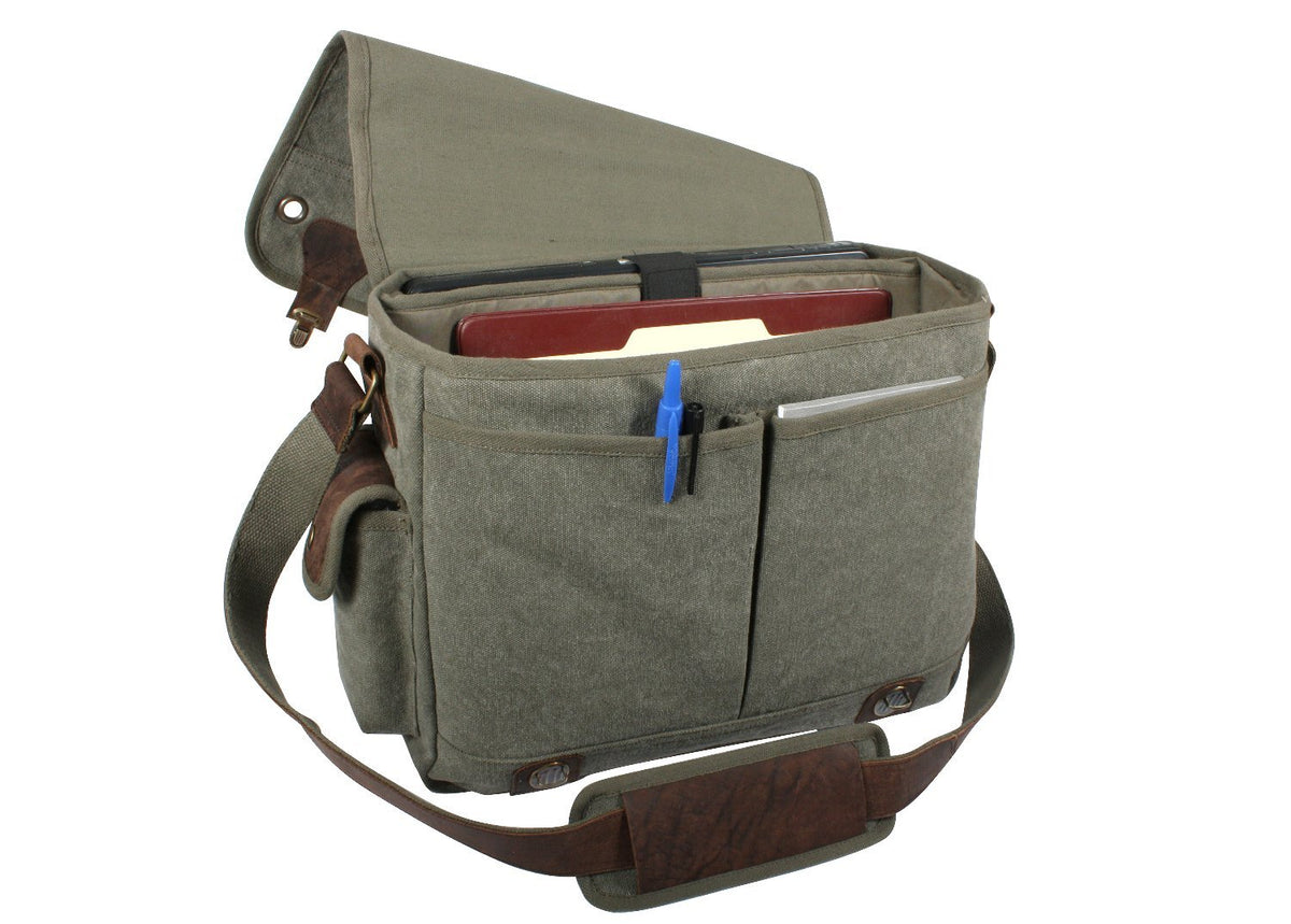 Rothco Canvas Trailblazer Laptop Bag (Olive Drab)