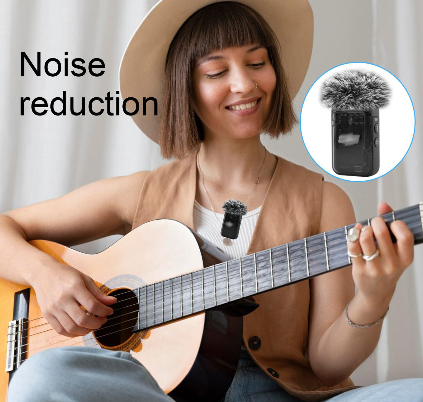 LEFXMOPHY Windscreen for DJI MIC 2 / OSMO POCKET 3 Microphone Furry Wind Muff Grey Foam (Not for Dji Mic 1 Cover), 2-Pack