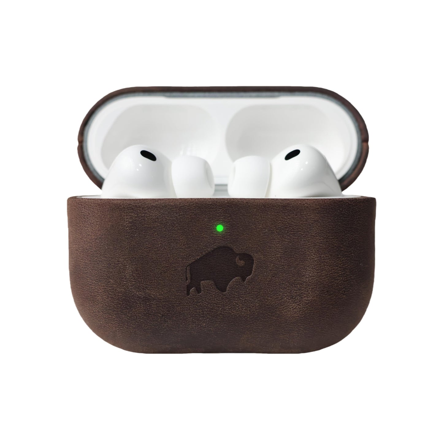 BLACKBROOK Leather Case for AirPods Pro 3, Taylor Handcrafted Full Grain Leather Cover, Wireless Charging Ready, Protective & Secure Snap Fit, Visible