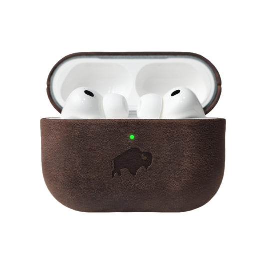 BLACKBROOK Leather Case for AirPods Pro 3, Taylor Handcrafted Full Grain Leather Cover, Wireless Charging Ready, Protective & Secure Snap Fit, Visible