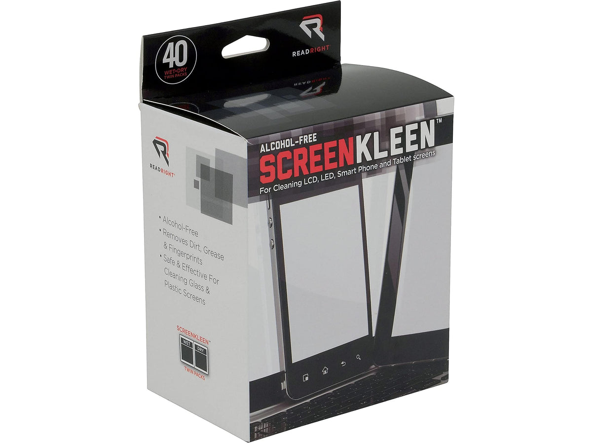 Advantus Screen Kleen Cleaning Wipes, Pack of 40