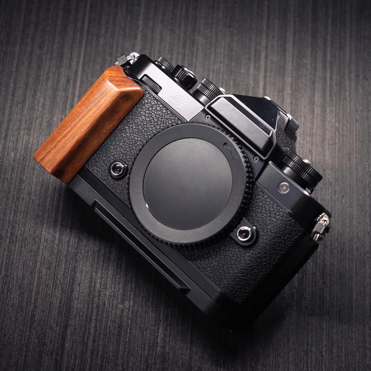 Iborrys L-Shaped Camera Handle ?Compatible with Nikon Zf Camera ?Precious Vintage Solid Wood | Handcrafted by Experienced Artisans (Desert Ironwood
