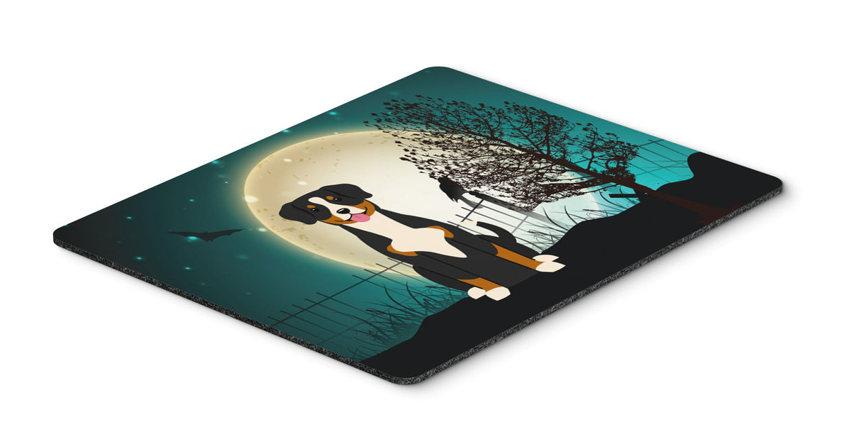 Caroline's Treasures BB2228MP Halloween Scary Entlebucher Mouse Pad, Hot Pad or Trivet for Home Office Gaming Working Computers Laptop Mouse