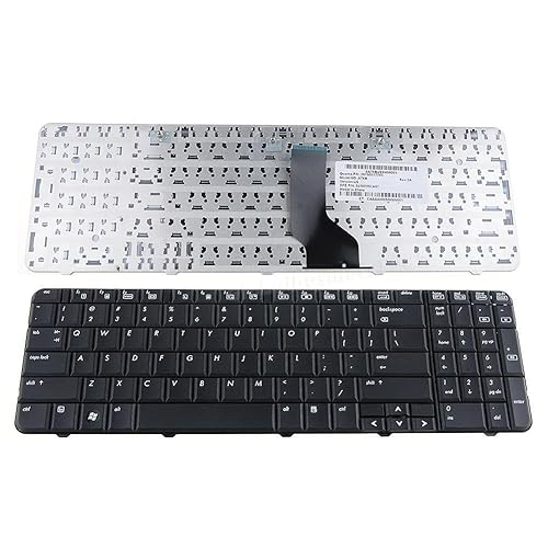 New Laptop US Keyboard Replacement for HP Compaq CQ60 CQ60Z G60 G60T 496771-001 NSK-HAA01 MP-08A93US-442, US Layout Black Color