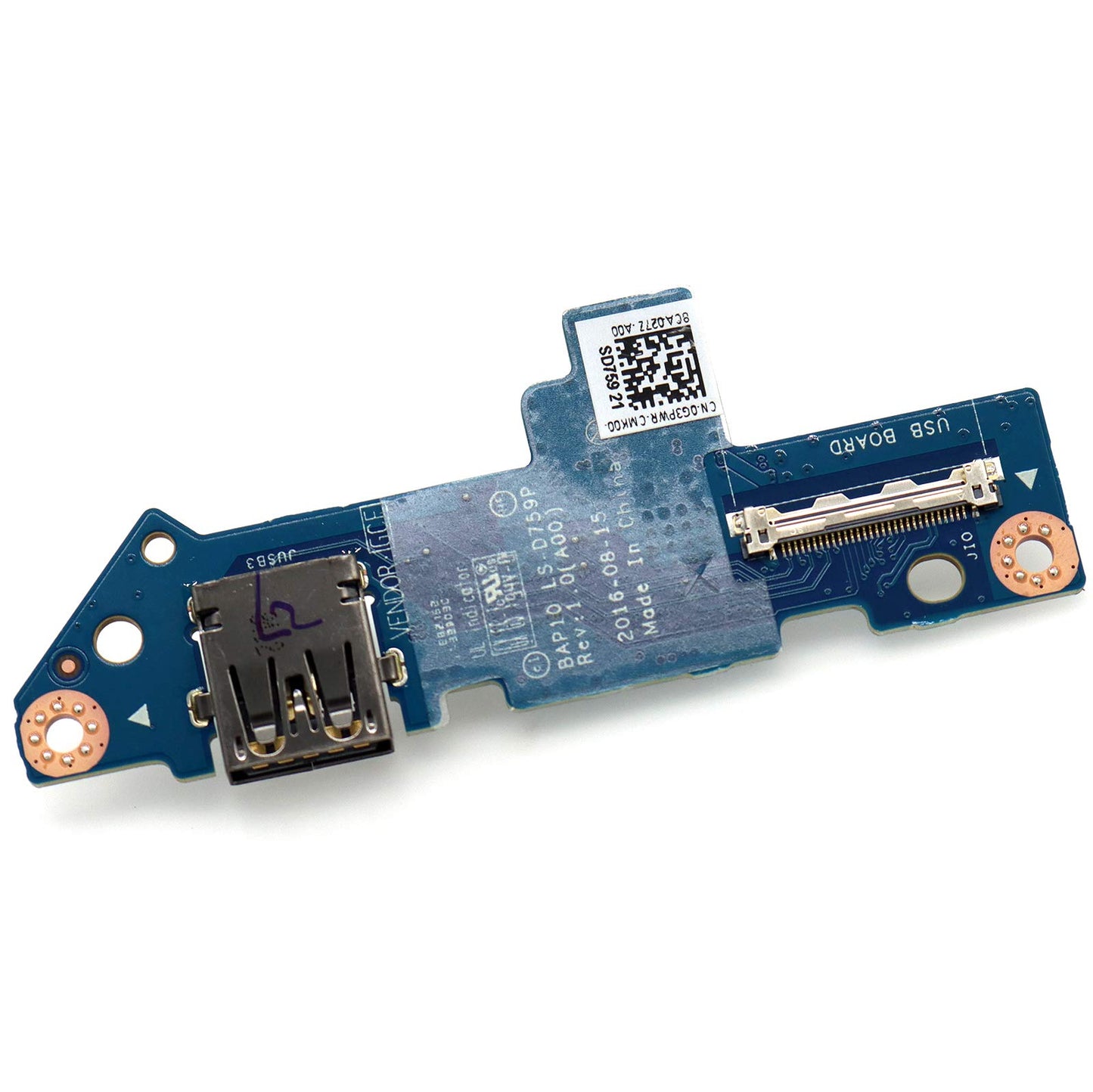 Deal4GO USB Port Board I/O Circuit Module LS-D759P G3PWR 0G3PWR Replacement for Dell Alienware 17 R4 17 R5 P31E