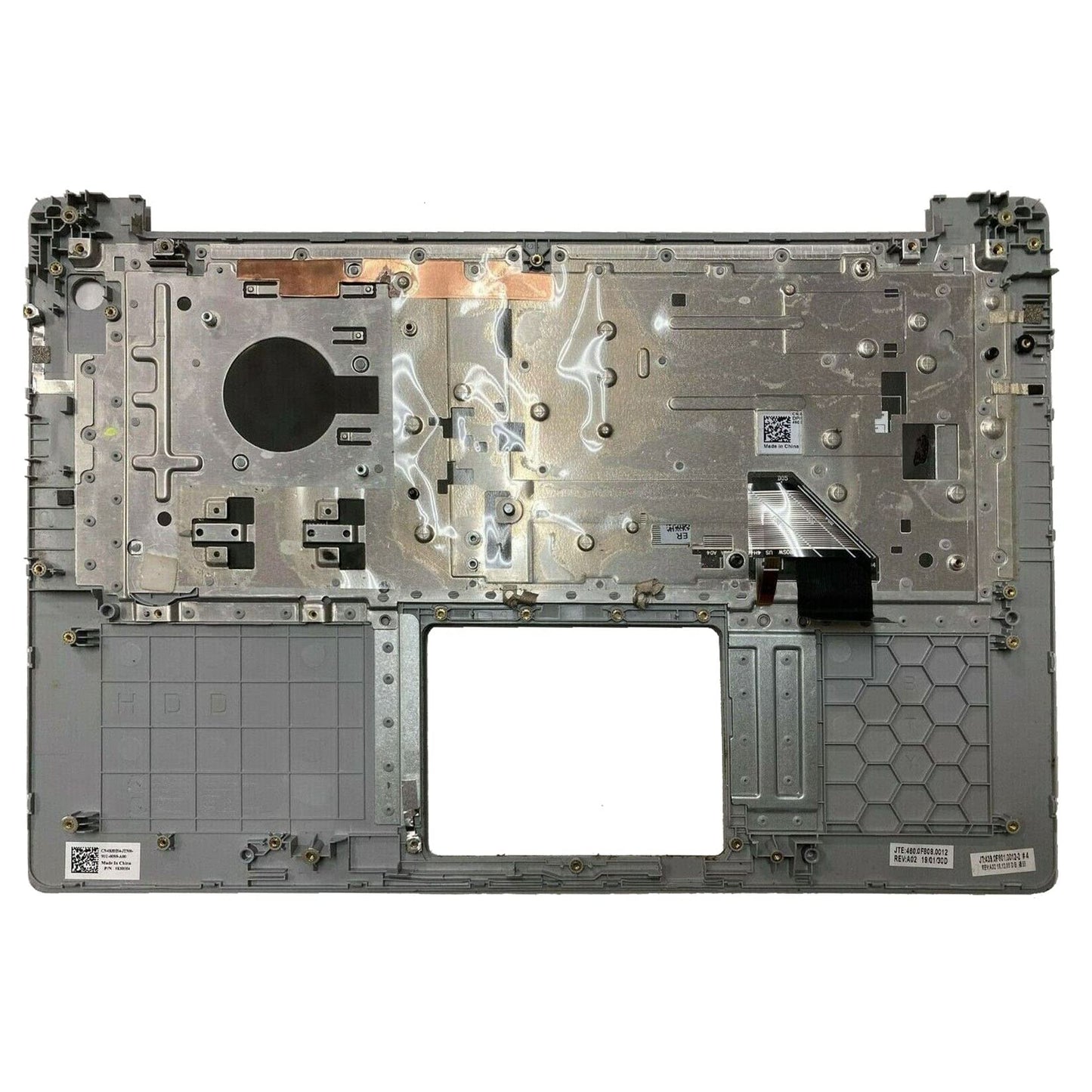 Replacement for Dell 15 5580 5585 5588 Laptop Upper Case Palmrest Non-Backlit Keyboard Assembly Part K8HH4 0K8HH4 Top Cover Sliver