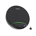 Yealink Sp92 Conference Speaker and Microphone with Bluetooth Dongle, Teams Certified, Noise Reduction, 20H Call Time USB Speakerphone for 4-6 People