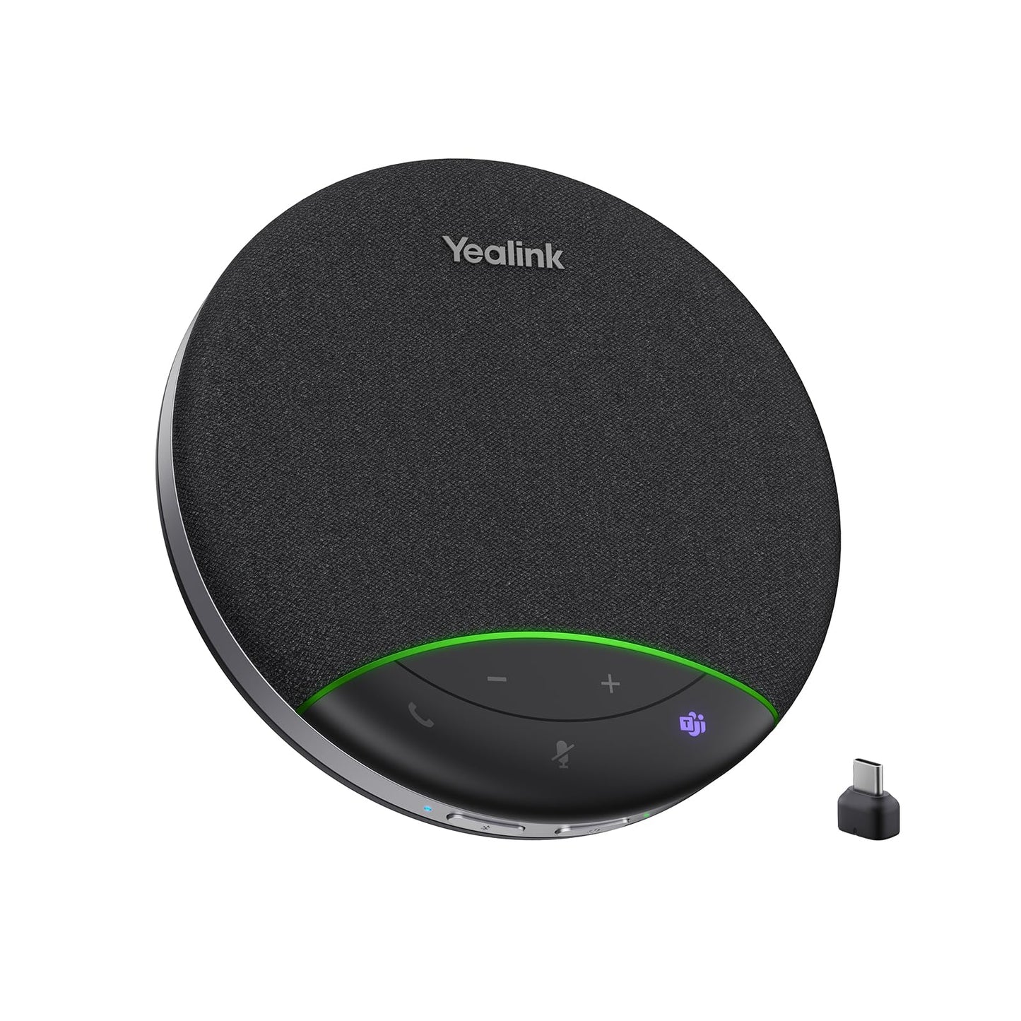Yealink Sp92 Conference Speaker and Microphone with Bluetooth Dongle, Teams Certified, Noise Reduction, 20H Call Time USB Speakerphone for 4-6 People