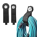 Xuuza 3 Pack Magnetic Extension Cord Organizers, 2.6-inch Magnet Hooks Heavy Duty Magnetic Hangers Cable Straps Holder Stick to Metal Pegboard, Great
