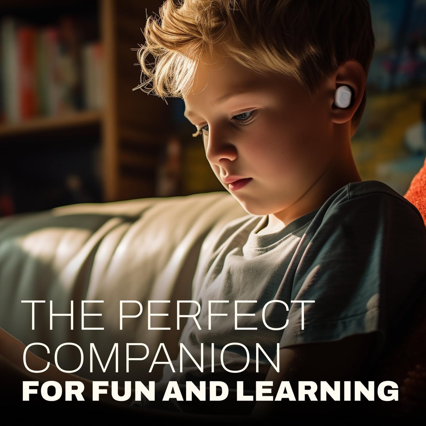 Coby Kids’ Wireless Earbuds, Mini Bluetooth Earbuds for Children with Cute Charging Case, Comfortable Gel Tips, IPX4 Water-Resistant Design, 33-Foot