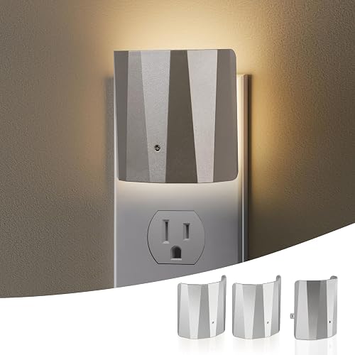 Dawnrise Plug in Night Lights for wall, Dawn to Dusk Night Light with 3000 K/5 Lm, Backlit Nightlights for Bedroom, Kids Room, Hallway, Living Room