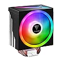 GAMDIAS BOREAS M1-610 Computer CPU Air Cooler, High Airflow 2600RPM PWM Fan, Performance 6 Copper Heatpipes w/ Direct Contact Technology, MB Sync