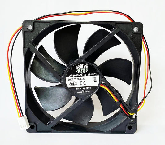 New A12025-20RB-3BN-F1 12V 0.37A DF1202512RFUN 3-Wire 120×120×25mm Cooling Fan for A12025-20RB-3BN-F1 Fan
