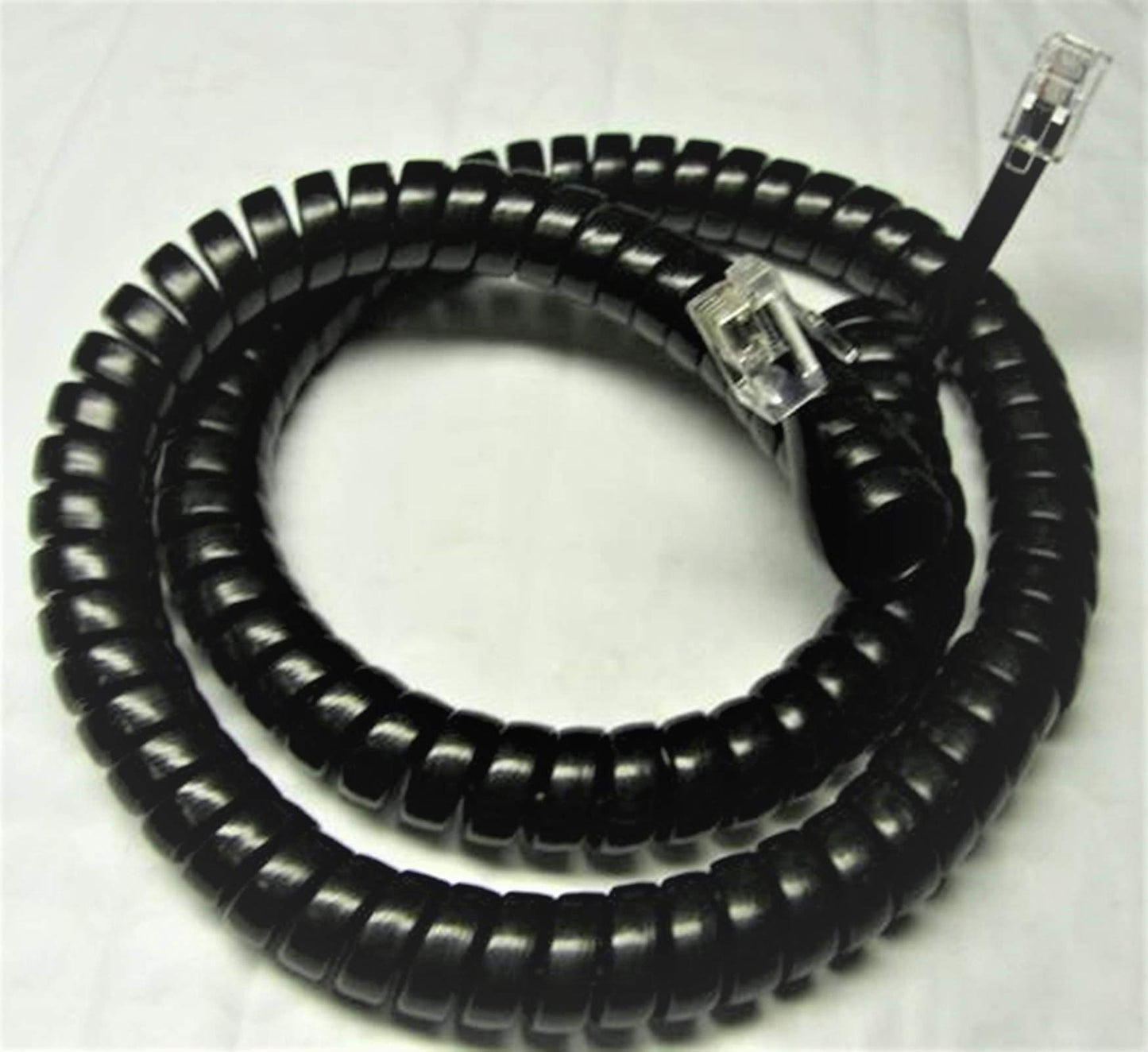DIY-BizPhones 5 Pack Black 12' Ft AT-T Compatible Handset Cords Syn248 SynJ Synapse Phone SB67118 SB67138 SB67148 SB67158 SB35025 SB35031 SB67025