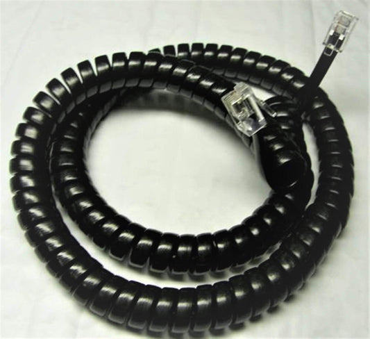 DIY-BizPhones 5 Pack Black 12' Ft AT-T Compatible Handset Cords Syn248 SynJ Synapse Phone SB67118 SB67138 SB67148 SB67158 SB35025 SB35031 SB67025