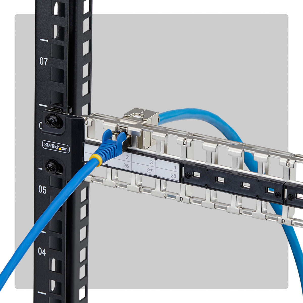 StarTech 48-Port 1U Blank Keystone STP Patch Panel (C6PANELSTP481U)