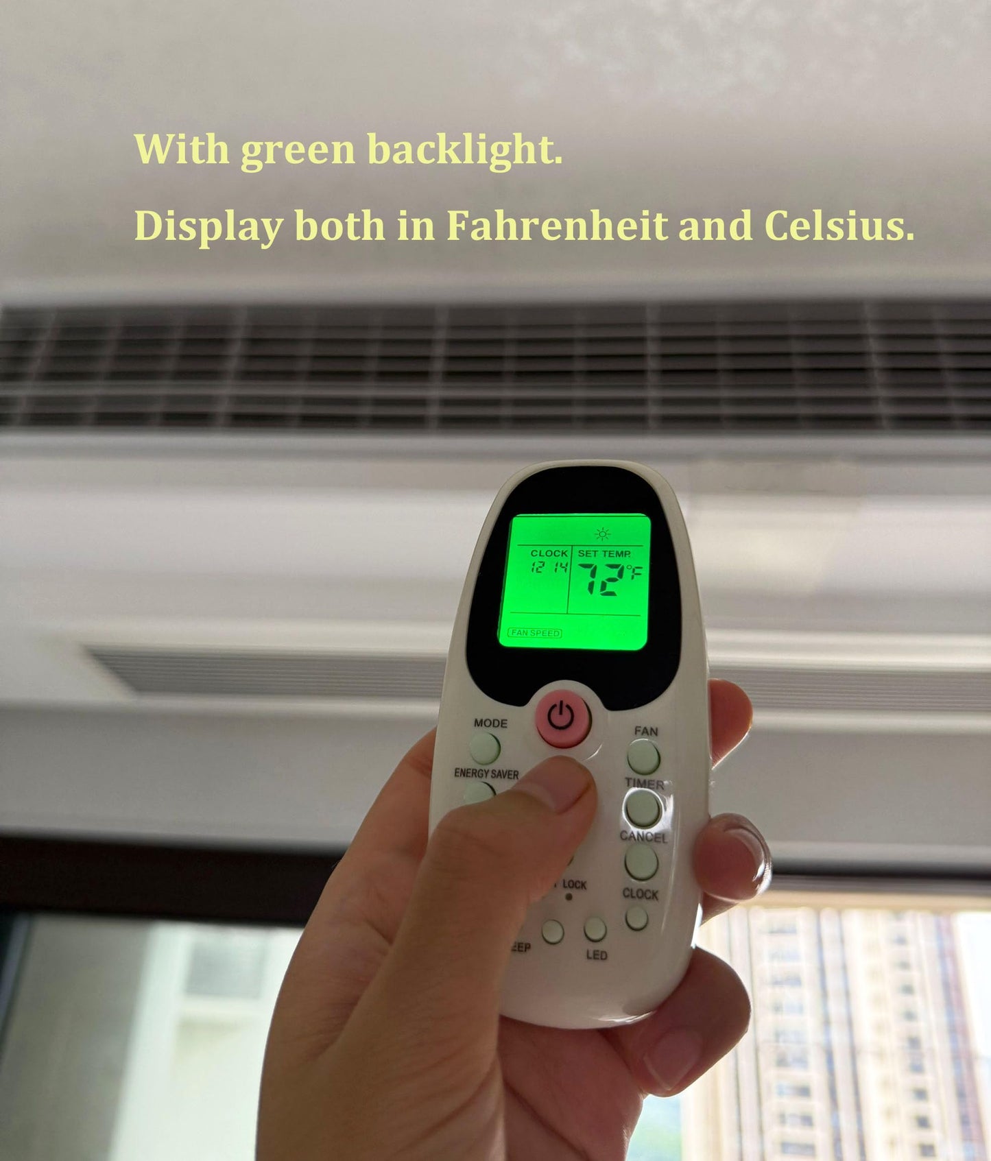 Replacement Remote Control for Arctic King Midea Comfort-aire Window Air Conditioner R09B/BGE R09B/BGCE R09C/BGCE R06/BGE KSTAT12-1A MWJ5-08ERN1-BI8