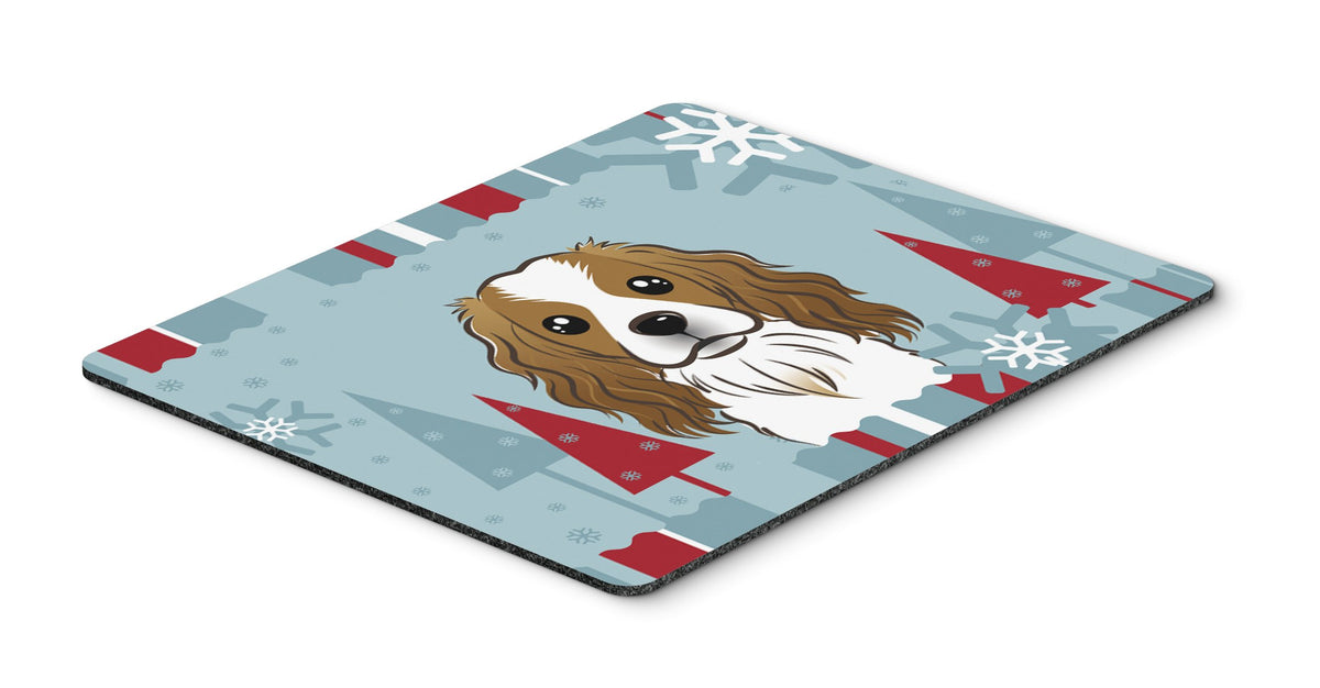 Caroline's Treasures BB1720MP Winter Holiday Cavalier Spaniel Mouse Pad, Hot Pad or Trivet for Home Office Gaming Working Computers Laptop Mouse