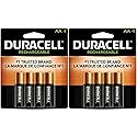Duracell Rechargeable AA NiMH Batteries, MIGNON/HR6/DC1500, 2450mAh, 8-Count Package